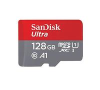 SanDisk Ultra 128 GB microSDXC Memory Card + SD Adapter with A1 App Performance Up to 100 MB/s, Class 10, U1