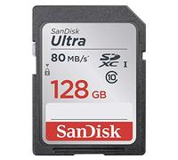 SanDisk Ultra 128 GB SDXC Class 10 Memory Card up to 80 Mbps