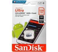 SanDisk Ultra 128GB Micro SD Class 10 microSDXC Memory Card - SDSQUNR-128G-GN6MN