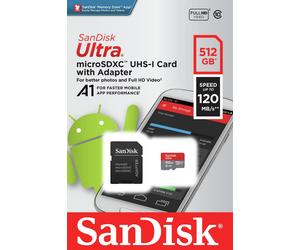 SanDisk Ultra 150MBs microSD Memory Card - 512GB