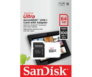 SanDisk Ultra 16GB 32GB 64GB 128GB Micro SD C10 SDXC Flash Memory TF Card Reader