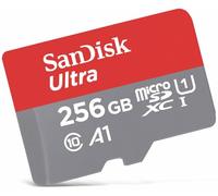 SanDisk Ultra 256 GB microSDXC Memory Card + SD Adapter with A1 App Performance Up to 100 MB/s, Class 10, U1