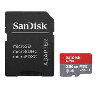 SanDisk Ultra 256GB microSDXC Memory Card + SD Adapter with A1 App Performance up to 95MB/s, Class 10, U1