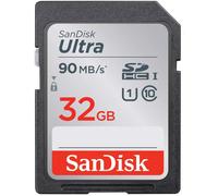 SanDisk Ultra 32 GB SDHC Memory Card up to 90MB/s, Class 10 UHS-I