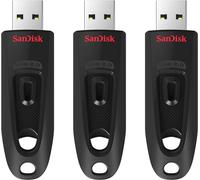 SanDisk Ultra 32GB USB Flash Drive 3.0 up to 130MB/s Read - Triple Pack