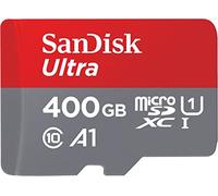 SanDisk Ultra 400GB microSDXC Memory Card Plus SD Adapter with A1 App Performance Up to 120 MB/s, Class 10, U1, Red/Grey