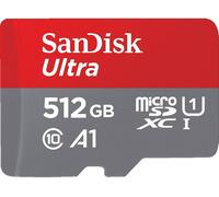SanDisk 512GB Ultra microSDXC card + SD adapter up to 150 MB/s with A1 App Performance UHS-I Class 10 U1