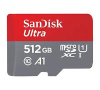 SanDisk Ultra 512GB microSDXC UHS-I Class 10 U1 A1 Memory Card with SD Adapter
