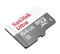 SanDisk Ultra 64 GB microSDXC Class 10 Memory Card up to 48 Mbps - White/Grey