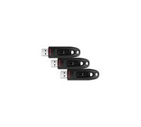 SanDisk Ultra 64GB USB Flash Drive USB 3.0 up to 130MB/s Read - Triple Pack
