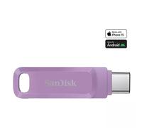 SanDisk Ultra Dual Drive Go USB Type-C 512GB Flash Drive (USB-C Memory stick for Android smartphone, Tablets and Mac, up to 400 MB/s, Reversible USB Type-C and USB Type-A connectors) Lavender