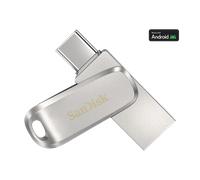 SanDisk Ultra Dual Drive Luxe USB Type-C - 256GB, Silver - SDDDC4-256G-G46