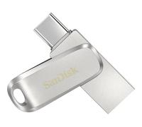 SanDisk Ultra Dual Drive Luxe USB Type-C Flash Drive 256GB (Memory stick up to 400 MB/s speeds, Reversible Type-C & Type-A connectors for Smartphone, Tablets, Macs & computers, All Metal) Silver