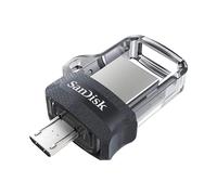 SanDisk 64GB Ultra Dual Drive m3.0 USB 3.0 Flash Drive with reversible micro-USB and USB Type-A connectors, for Android smartphones, tablets and computers