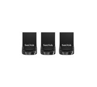 SanDisk Ultra Fit 32GB USB 3.1 Flash Drive with up to 130MB/s Read Speed - Pack of 3