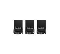 SanDisk Ultra Fit 32GB USB 3.1 Flash Drive with up to 130MB/s Read Speed - Pack of 3
