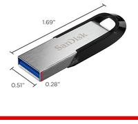 SanDisk Ultra Flair 512GB USB 3.0 Type-A Flash Drive - Silver & Black