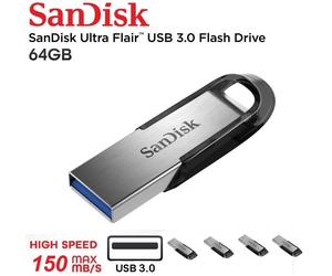 SanDisk Ultra Flair USB 32GB 64GB 128GB 256GB 3.0 Flash Drive Memory Stick Pen