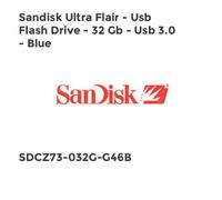 Sandisk Ultra Flair USB Flash Drive 32 Gb USB 30 Blue