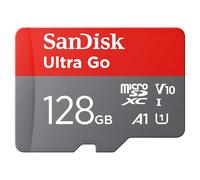 SANDISK Ultra Go micro SDXC card 128GB + SD adapter (For Android Smartphones and Tablets, Memory card up to 150 MB/s, Full HD Video, V10, A1 Faster App Performance, UHS-I, Class 10, U1) For Amazon