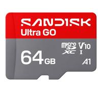 SANDISK Ultra Go UHS-I microSD Card, Up to 190MB/s, Full HD Video, Memory Card for Android Smartphones, Tablets (64, GB)