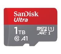SanDisk Ultra micro SD card + SD adapter 1TB (For Android Smartphones and Tablets, Memory card up to 150 MB/s, with A1 App Performance, UHS-I, Class 10, U1)