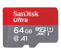 SanDisk Ultra micro SD cards + SD adapter 64GB (For Android Smartphones and Tablets, Memory card up to 140 MB/s, A1 Faster App Performance, UHS-I, Class 10, U1) (2-pack)
