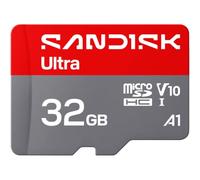 SANDISK Ultra microSDHC 32GB UHS-I Card + SD Adapter, Up to 125MB/s Read | Full HD video, V10, U1, C10, A1, memory card, Storage expansion for Android smartphones and tablets, cameras, and laptops