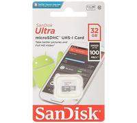 SanDisk 32GB Ultra Micro SD (SDHC) Card 100MB/s R, 10MB/s W