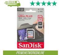 SanDisk Ultra Plus 64GB SDXC Memory Card 100% ORIGINAL ⭐⭐⭐⭐⭐
