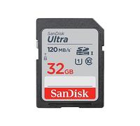 SANDISK Ultra SD Memory Card 32GB, Up to 120MB/s Read Speeds, UHS-I, 3-Pack | U1, C10, Full HD, Temperature, Water & Shock Proof, Ideal for Entry Level and Mid-range Compact Cameras & Camcorders