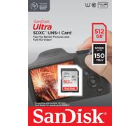 SanDisk Ultra SD Memory Card 512GB SDXC SDHC Class 10 UHS-I For Cameras FULL HD