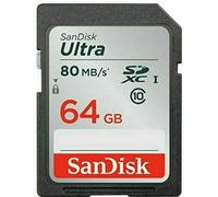 SanDisk Ultra SDXC Class 10, UHS-I U1 Memory Card 64 GB 4 digital cameras HD SD