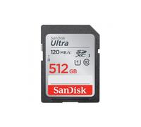 SanDisk 512GB Ultra SDXC card up to 120 MB/s UHS-I Class 10 U1