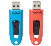 SanDisk Ultra 64GB USB Flash Drive USB 3.0 up to 130MB/s Read - Twin Pack