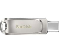 SANDISK Ultra USB Type-C & USB 3.2 Dual Memory Stick - 128 GB, Silver