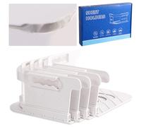 Sandiyago Bed Sheet Holder, Heavy Duty Bed Sheet Clips with Lock Straps-Keep Sheets Firm & Tight, Removable Sheet Holder Straps, Fits Mattresse 6cm-15cm Thickness, Easy Installation (4PCS White)