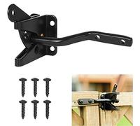 Sandiyago Garden Gate Latch for Wooden Gates Gravity Locking Automatic Self Gate Latch Heavy Duty Black Door Latch for External Doors