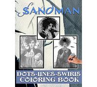 Sandman Dots Lines Swirls Coloring Book: Sandman Premium Unofficial Diagonal-Dots-Swirls Activity Books For Adult. Designed To Relax And Calm