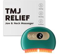 SandoKare TMJ Relief Massager, Vibration & Heating, Ergonomic Multi-Needle Design, Effective Jaw & Neck Pain, Grinding & Clenching Teeth Relief, Green