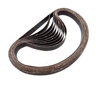 Sandpaper， 10pcs 330 * 10mm Small Pneumatic Abrasive Belt Machine Annular Woodworking Metal Grinding and Polishing(120#)