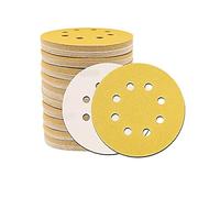 Sandpaper for wood, 50pcs 5 Inch 8 Holes 125mm Sandpaper Sanding Discs Grinder Woodworking Car Metal Grinding Disc Abrasive Polishing Tool(P80)