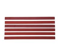 Sandpaper Strips, Guitar Brand Red 6Pcs Durable Long Lasting Replacement Fret Leveler Sanding Paper Accessories for Guitar Maintenance and Repair