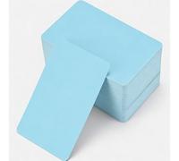 Sandphyrre 100 Pcs Blank Kraft Cards, Blue Business Message Cards, Blank Flash Cards for Learning, Study, DIY, Memory Games, Notes and Gift Tags - 3.5 x 2 inch (8.8 x 5.2 cm)