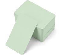 Sandphyrre 100 Pcs Blank Kraft Cards, White Business Message Cards, Blank Flash Cards for Learning, Study, DIY, Memory Games, Notes and Gift Tags - 3.5 x 2 inch (8.8 x 5.2 cm)