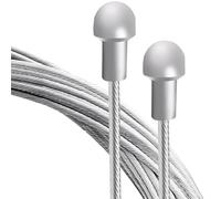 Sandphyrre 2 Pcs Bike Brake Cable kit, Mushroom Head Bicycle Brake Cable, for Front and Rear Gear Cables on Road Bikes, Mountain Bikes and MTB