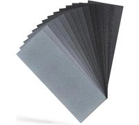 Sandphyrre Sandpaper Set, 14 Sheets 400 to 2000 Grit Fine Sand Paper, Wet and Dry Sandpaper for Wood, Walls, Glass, Plastic and Car Paintwork Sanding, 9 x 3.6 Inches