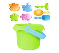 Sandpiit Toys For Kids - Sand & Beach Toys | Lightweight Sand Toy Set For Beach & Sandbox Play | Castle Building Kit With Molds, Bucket & Shovels | Fun Outdoor Toys For Kids, School & Kindergarten Act