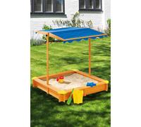 Sandpit Roof Wood Children's Toy Garden Outdoor Digging Box Terrace