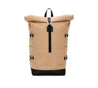 Sandqvist Icon Rolltop Backpack 16”, 26L, Beige, Laptop Backpack, 16" Laptop Compartment, Water-Resistant, Recycled Materials